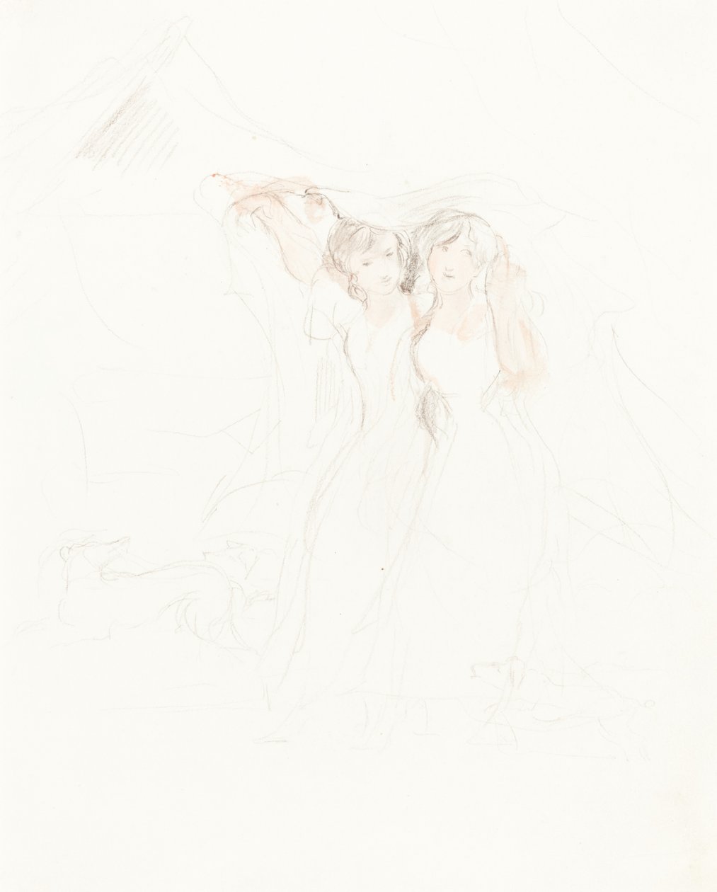 To piger under en kappe af Sir David Wilkie