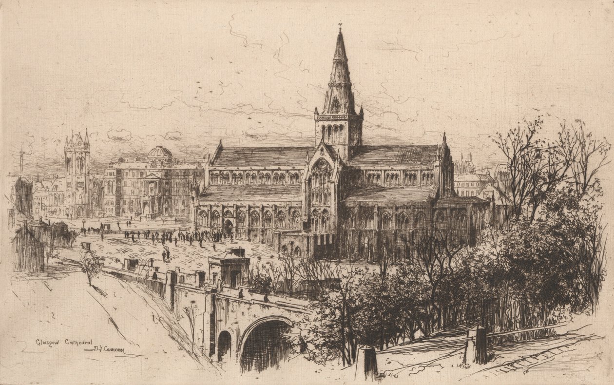 Glasgow katedral af Sir David Young Cameron