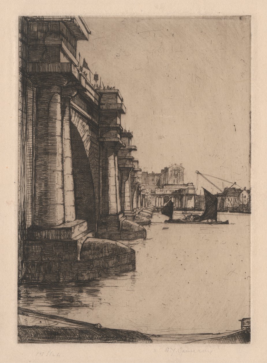 R. 296. Waterloo Bridge, nr. 2 af Sir David Young Cameron