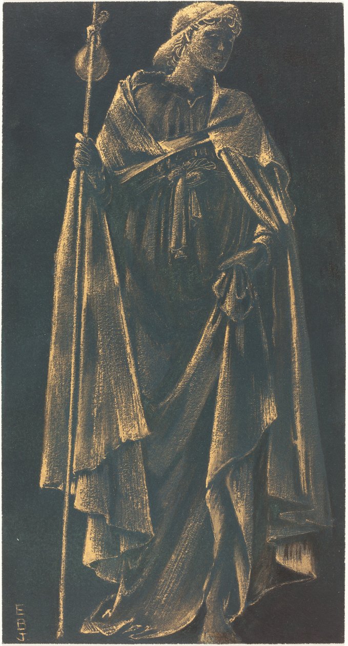 Betjenende engel af Sir Edward Coley Burne Jones