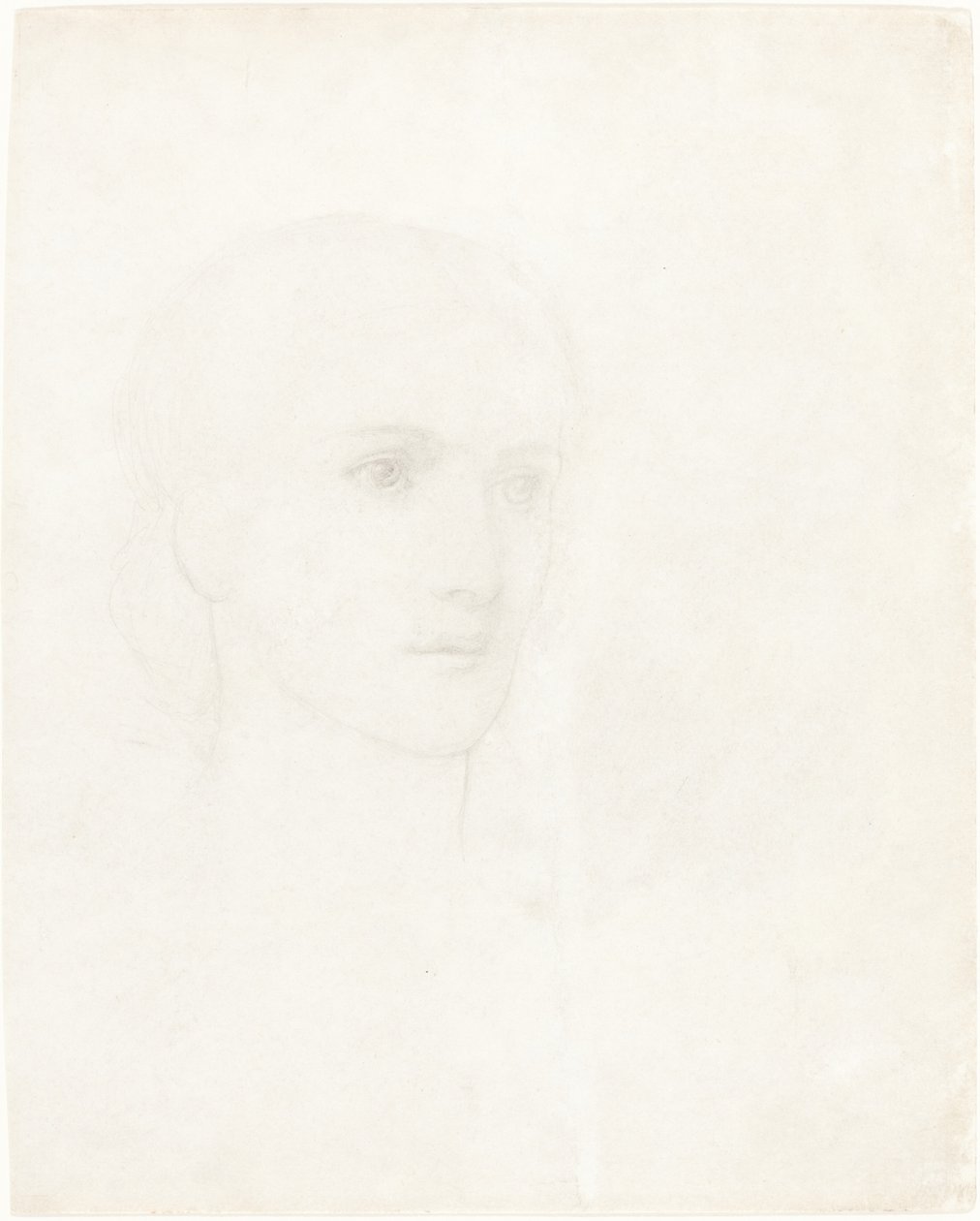 Hoved af en kvinde af Sir Edward Coley Burne Jones