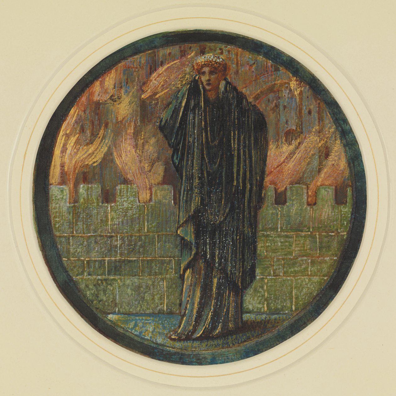 Helens tårer. Blomsterbogen, 1882-1898. af Sir Edward Coley Burne Jones