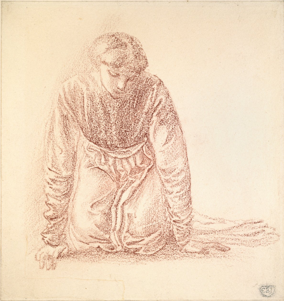 Knælende figur af en kvinde, slutningen af det 19. århundrede af Sir Edward Coley Burne Jones