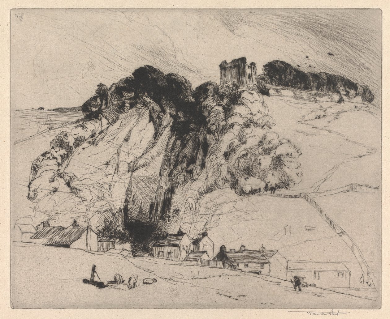 Peveril Castle, Derbyshire af Sir Frank Short
