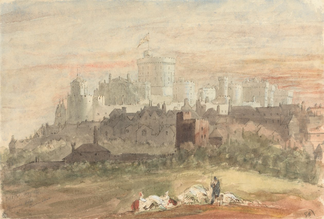 En Capriccio af Windsor Castle af Sir George Hayter