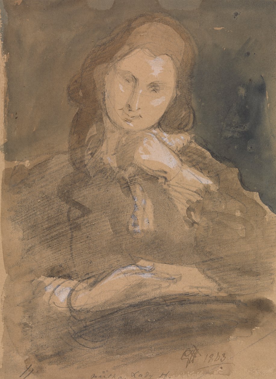 Portrætstudie af Martha, Lady Hayter af Sir George Hayter