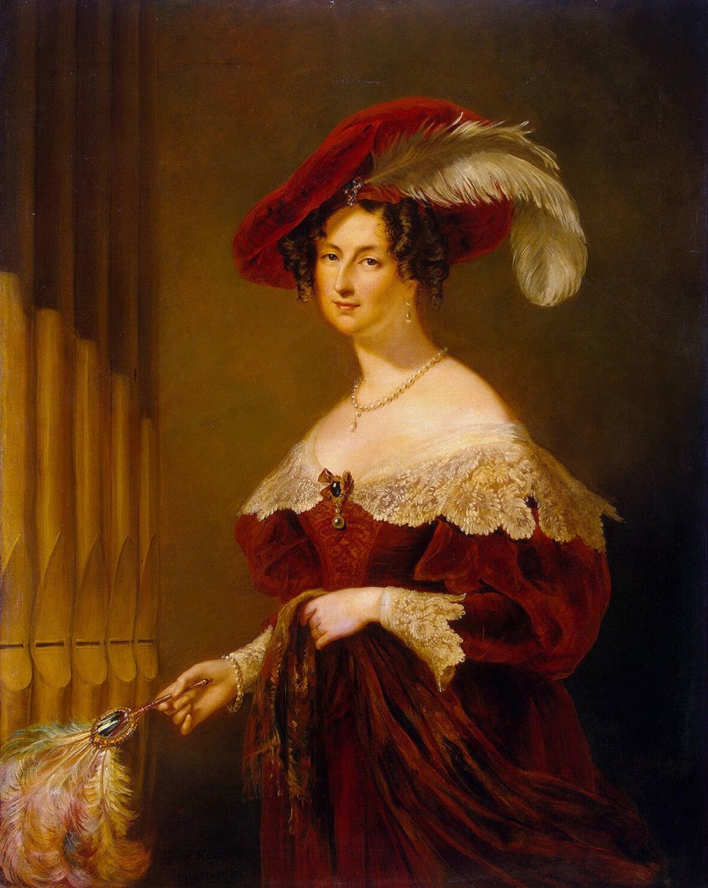 Portræt af Contesse Elizaveta Ksaveryevna Vorontsova 1792-1880, 1832 af Sir George Hayter
