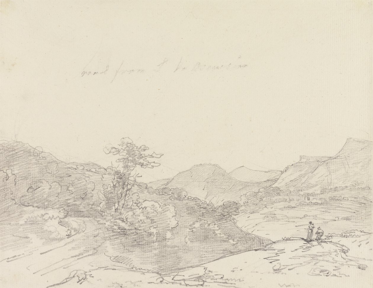 Mellem Llangollen og Oswestry af Sir George Howland Beaumont seventh Baronet