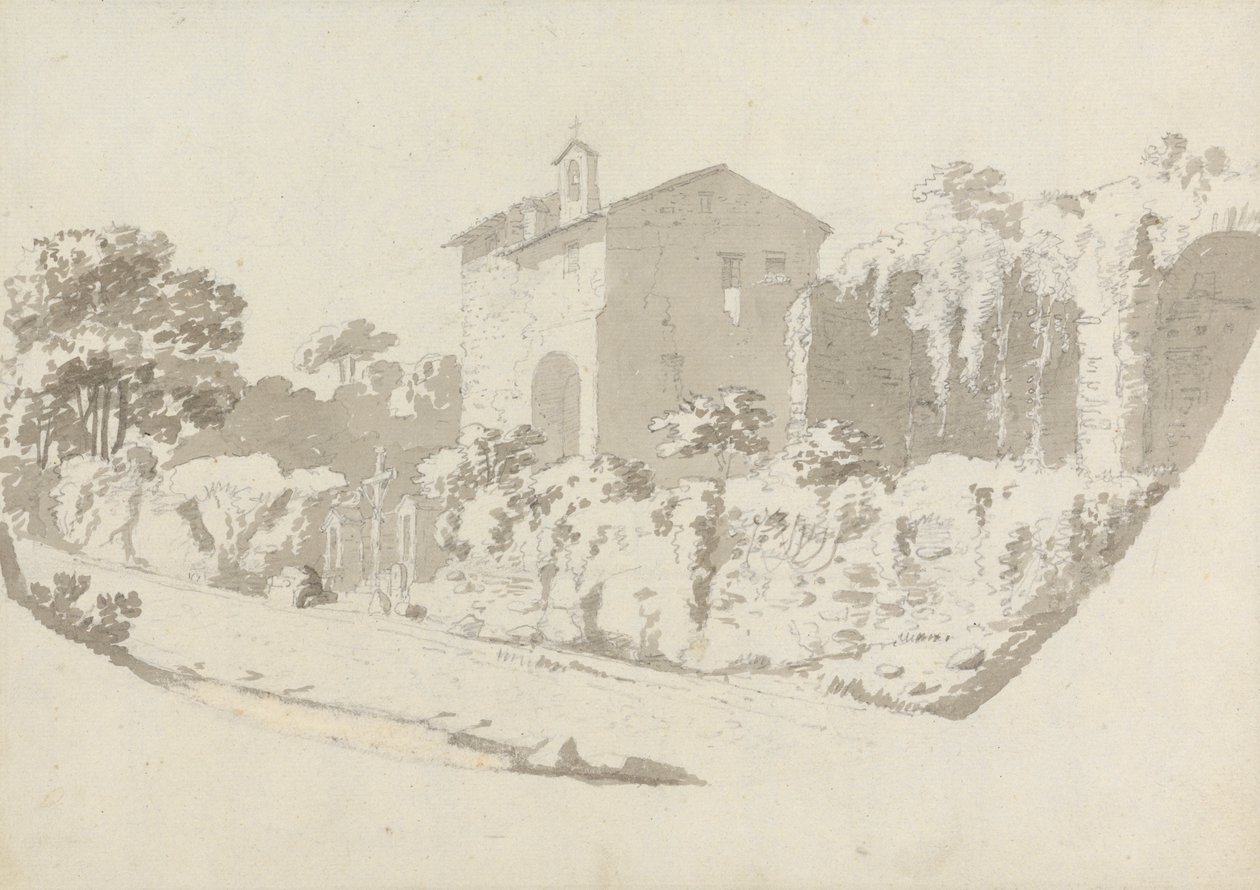 Eremitage nær Albano af Sir George Howland Beaumont seventh Baronet