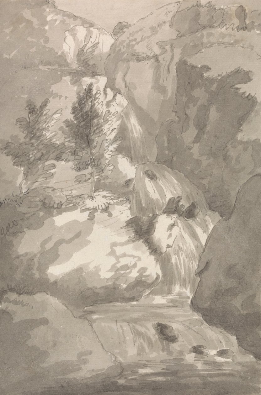 En del af Brain Fill i Legburthwaite af Sir George Howland Beaumont seventh Baronet