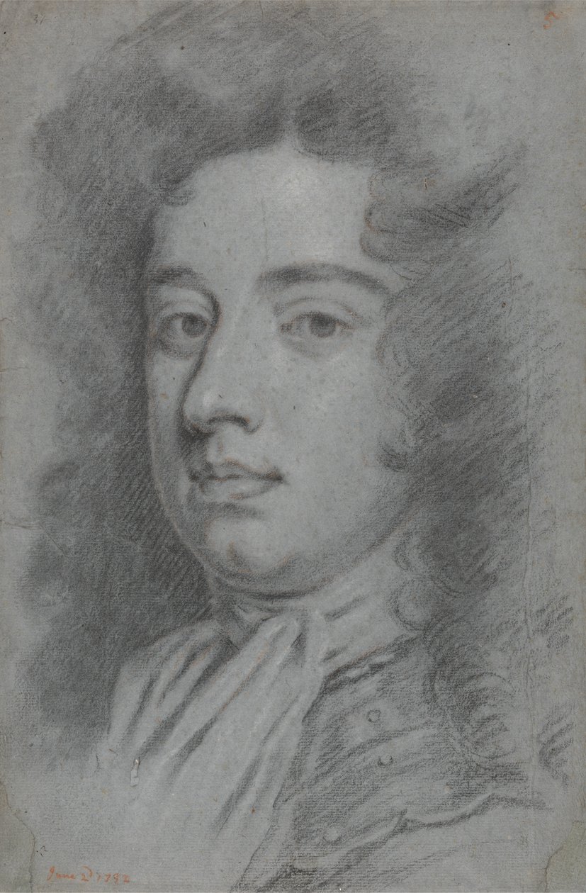 Hoved af en mand af Sir Godfrey Kneller