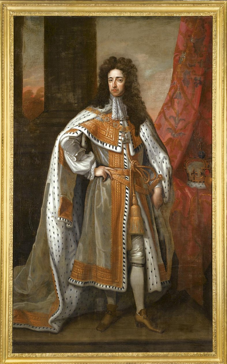 Kong Vilhelm III af England 1650-1702 i sine Kroningsdragter af Sir Gotfrey Kneller