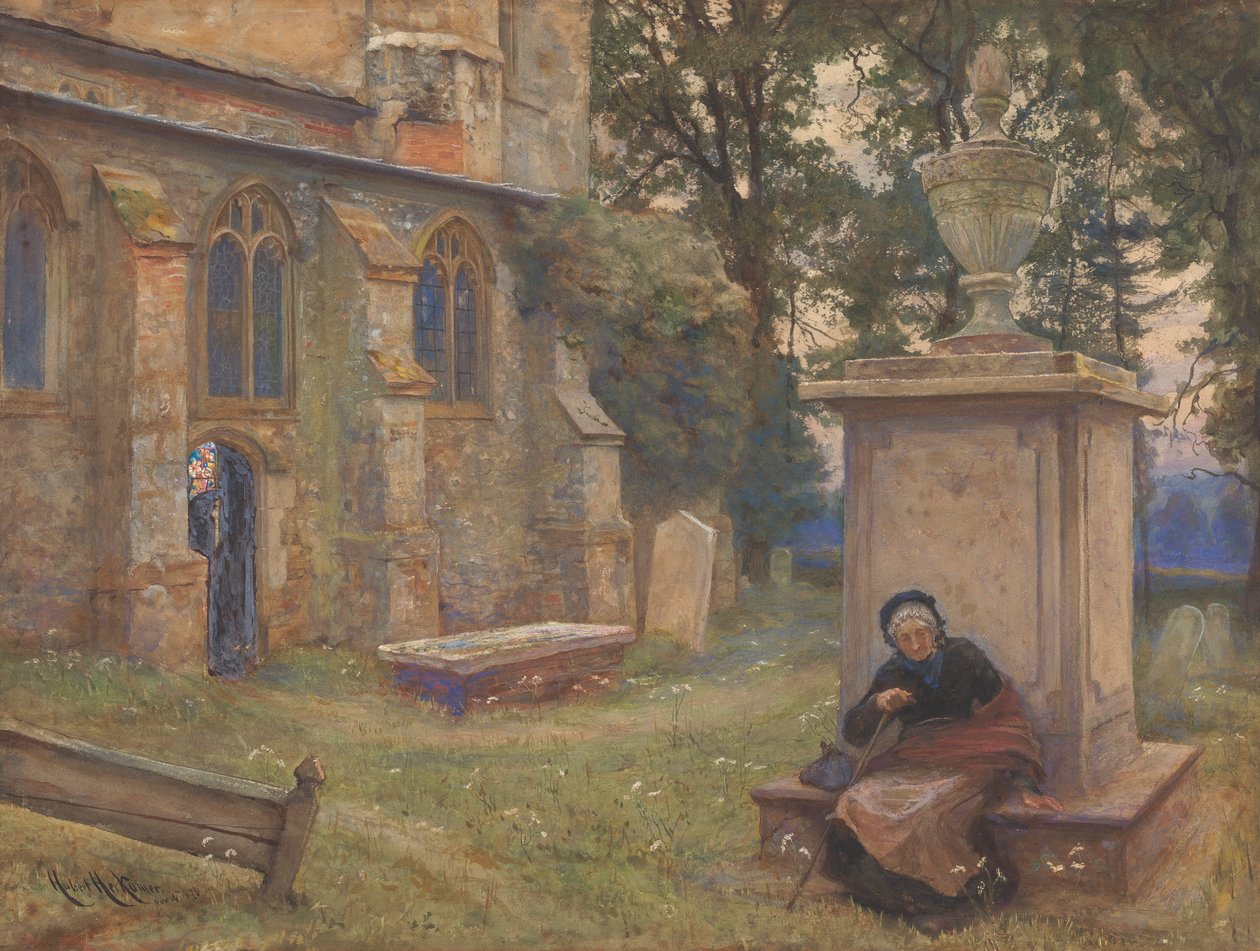 Resten: Aldenham Church af Sir Hubert von Herkomer