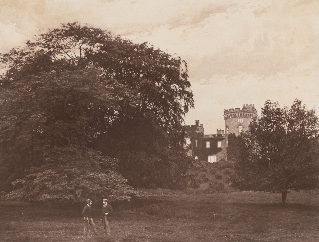 Tullichewan Castle, Vale of Leven, Skotland,1857 (foto) af Sir James Campbell of Stracathro