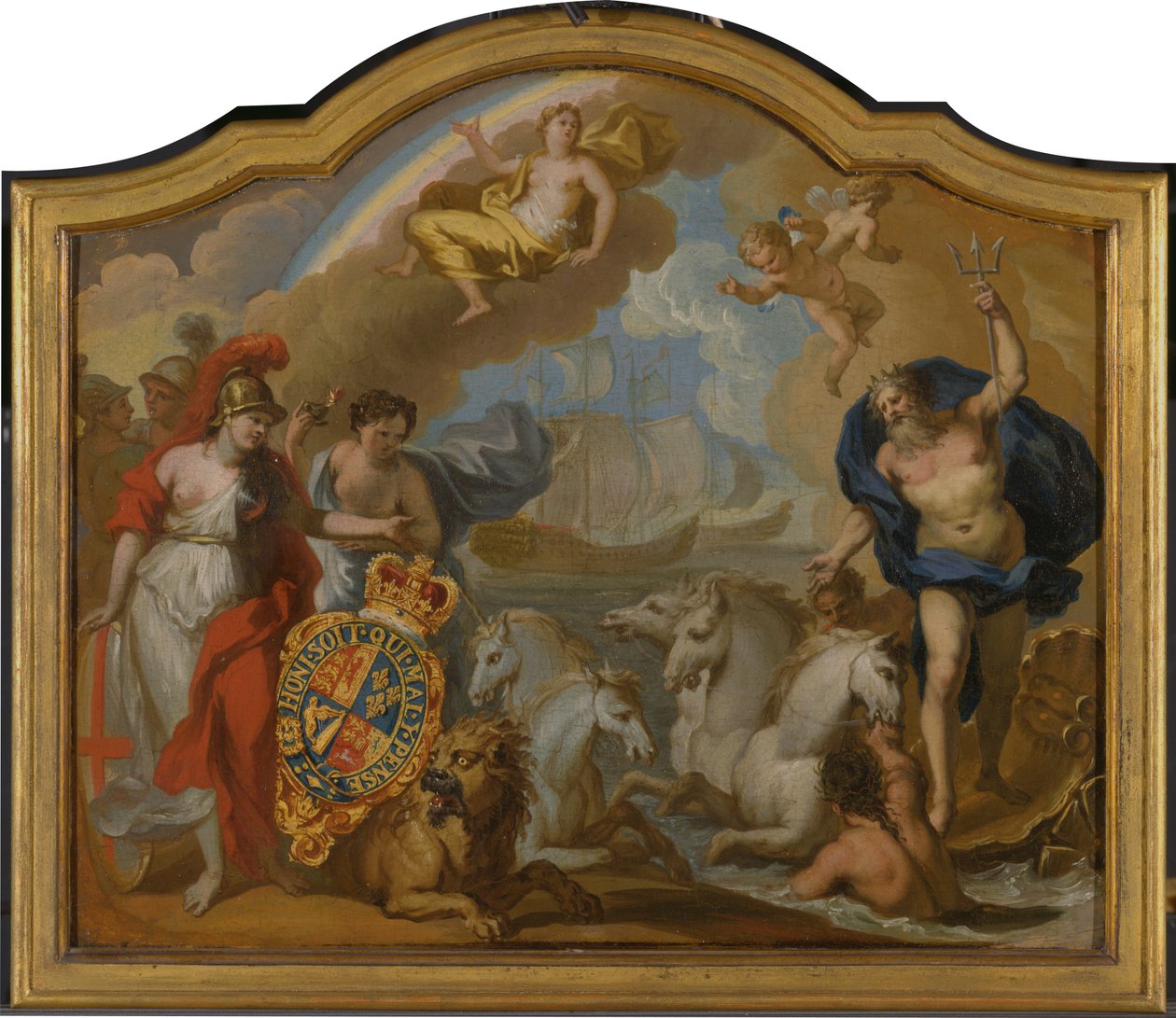 Allegory of the Power of Great Britain by Sea, design til et dekorativt panel til George I