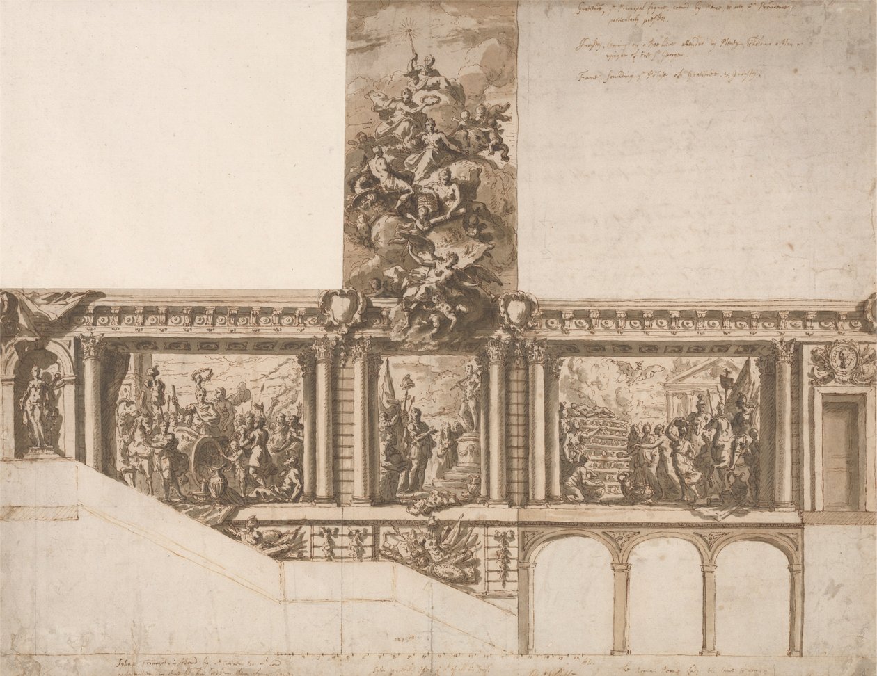 Design til loftsvægge og trapper af Sir James Thornhill