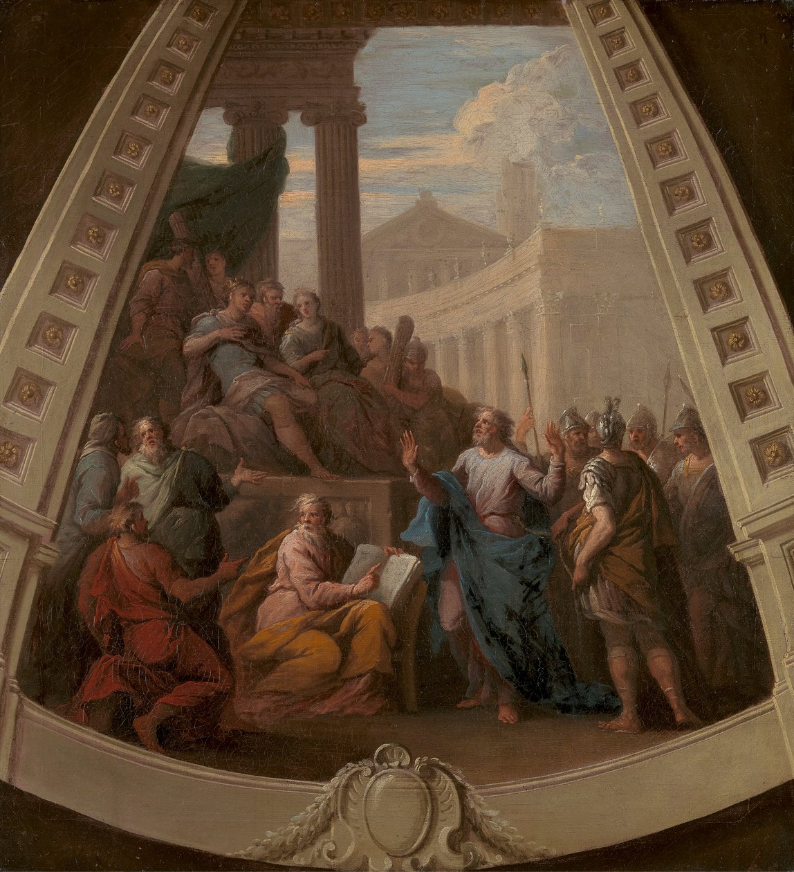 Sankt Paulus før Agrippa af Sir James Thornhill