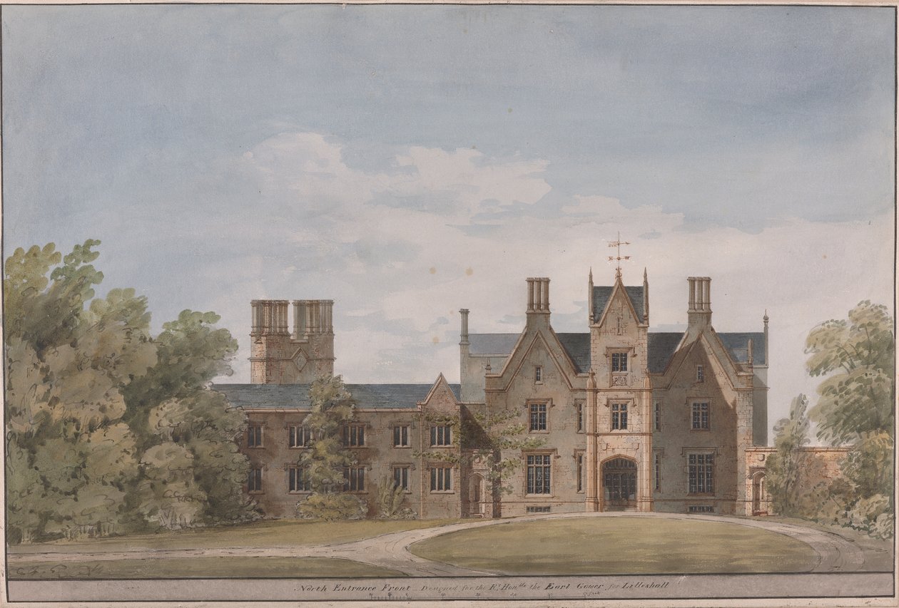 Lilleshall, Shropshire: North Entrance Front af Sir Jeffry Wyatville
