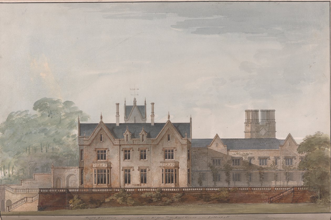 Lilleshall, Shropshire: South Elevation af Sir Jeffry Wyatville
