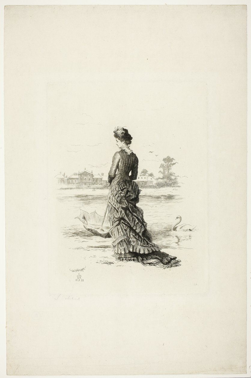 En øre for hendes tanker af Sir John Everett Millais