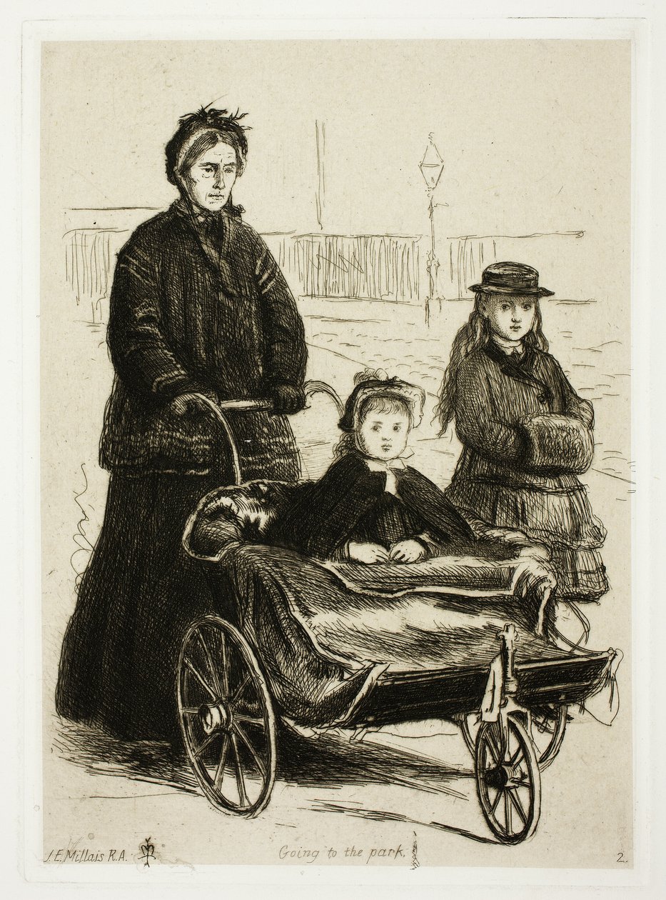 På vej til parken af Sir John Everett Millais