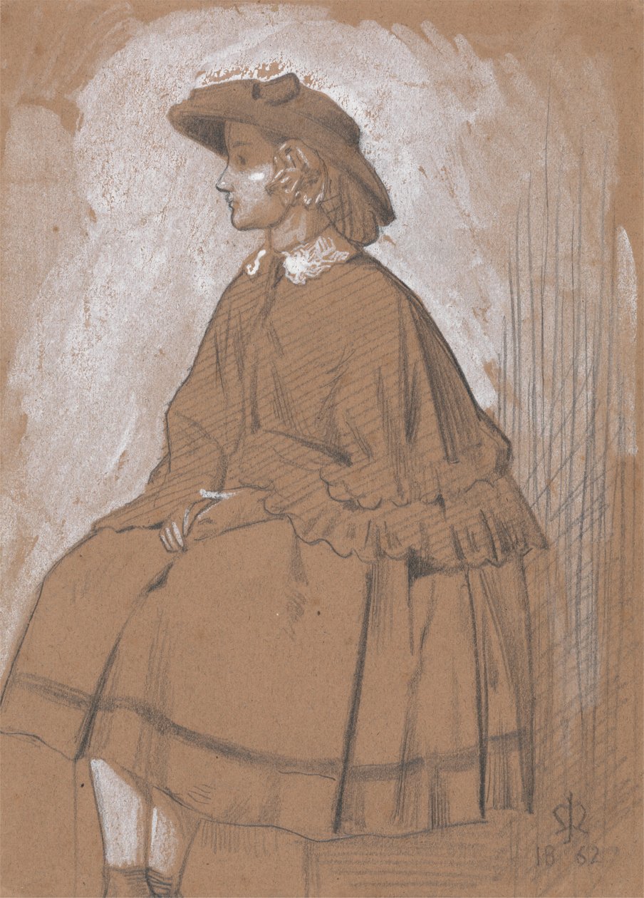 Studie af en pige af Sir John Everett Millais