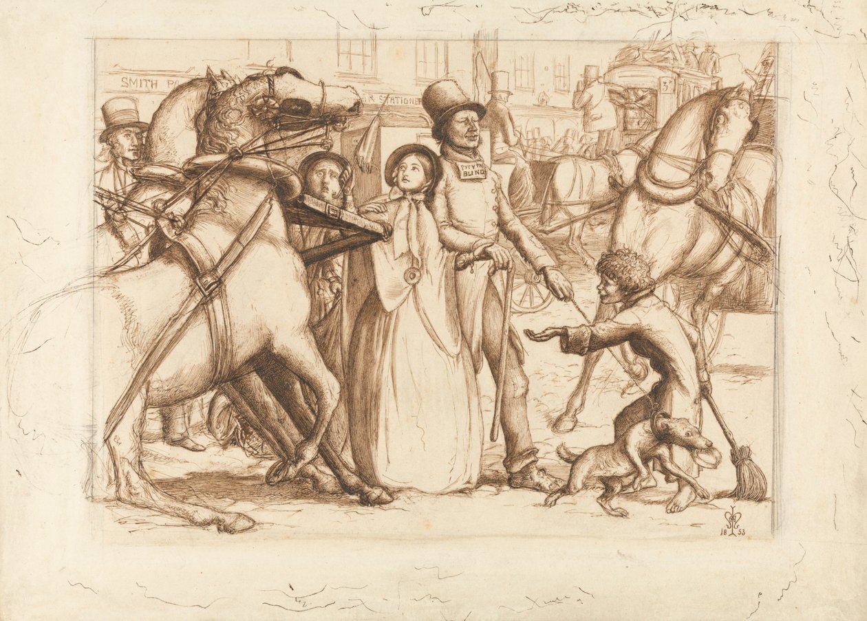 Den blinde mand af Sir John Everett Millais