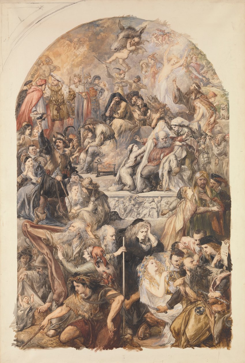 Apoteose af Shakespeares karakterer af Sir John Gilbert