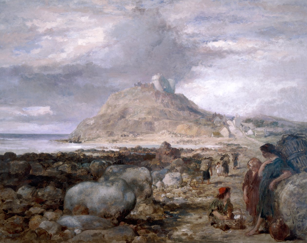 Criccieth Castle, Wales, 1878 af Sir John Gilbert