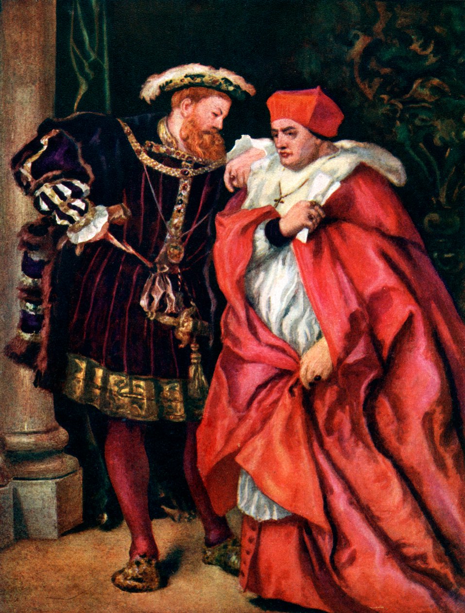 Henry VIII og kardinal Wolsey, c1888, c1920 af Sir John Gilbert