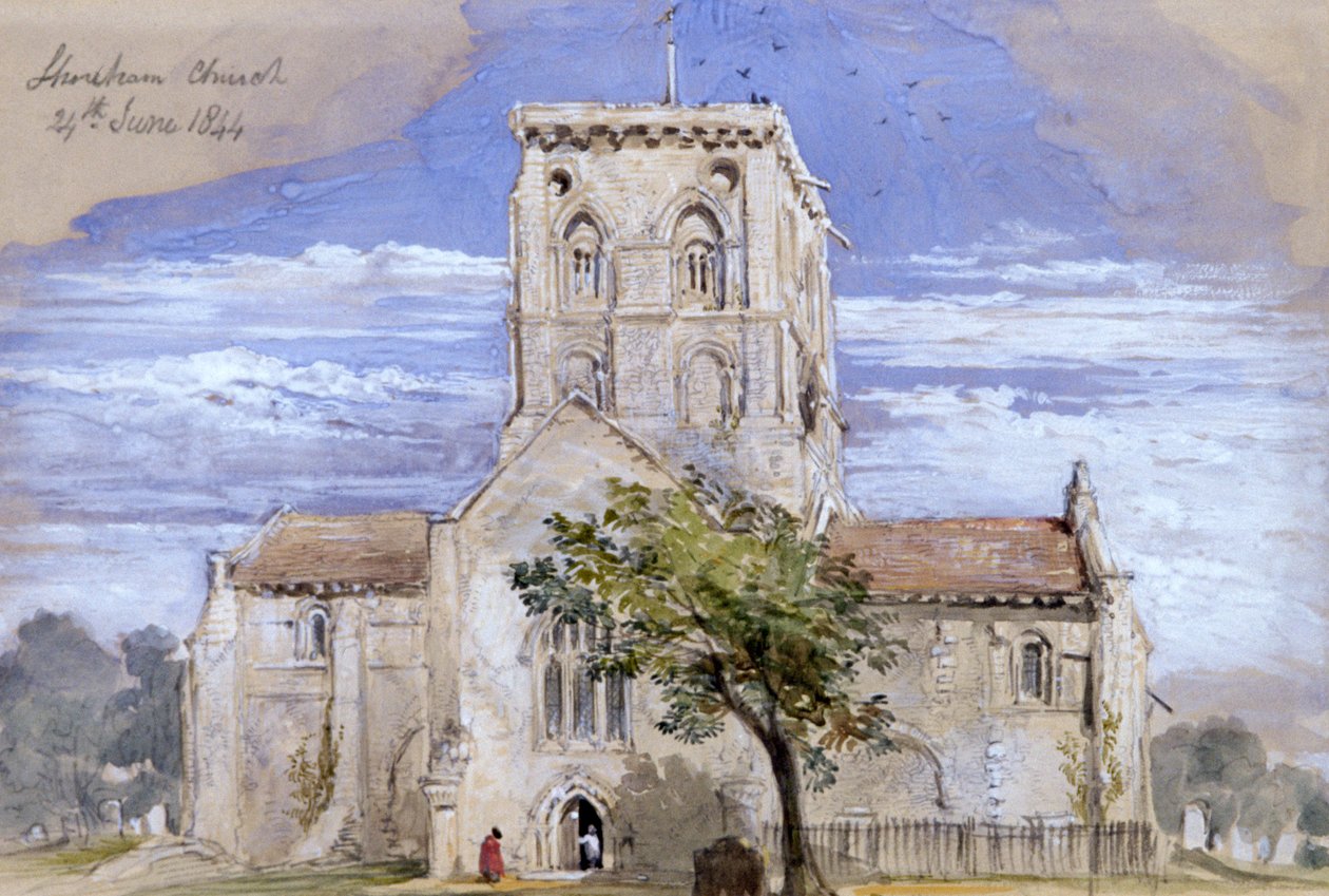 Shoreham Church, Kent, 1844 af Sir John Gilbert