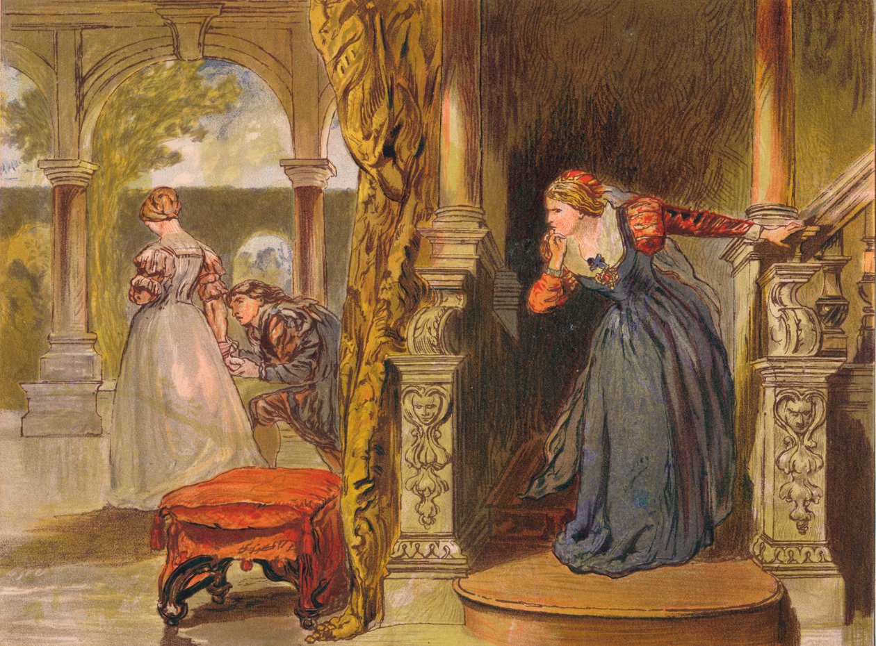 Suk ikke mere, damer, suk ikke mere, c1875 af Sir John Gilbert