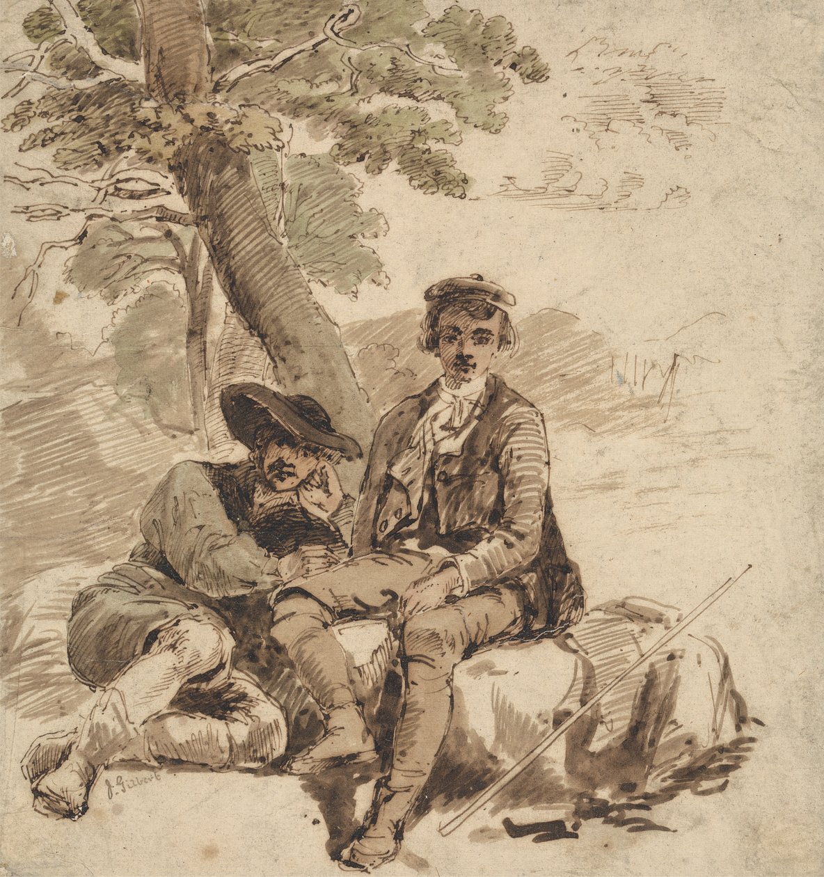 Vejfarende af Sir John Gilbert