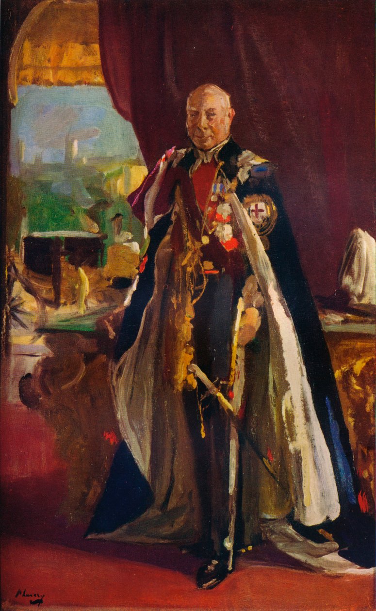 Studie til et portræt af jarlen af Lonsdale, c1932 af Sir John Lavery