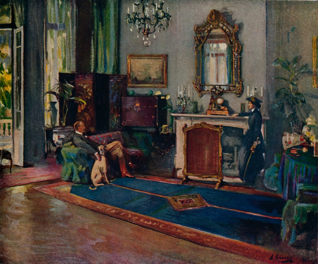 Greyhound, 1910, 1914 af Sir John Lavery