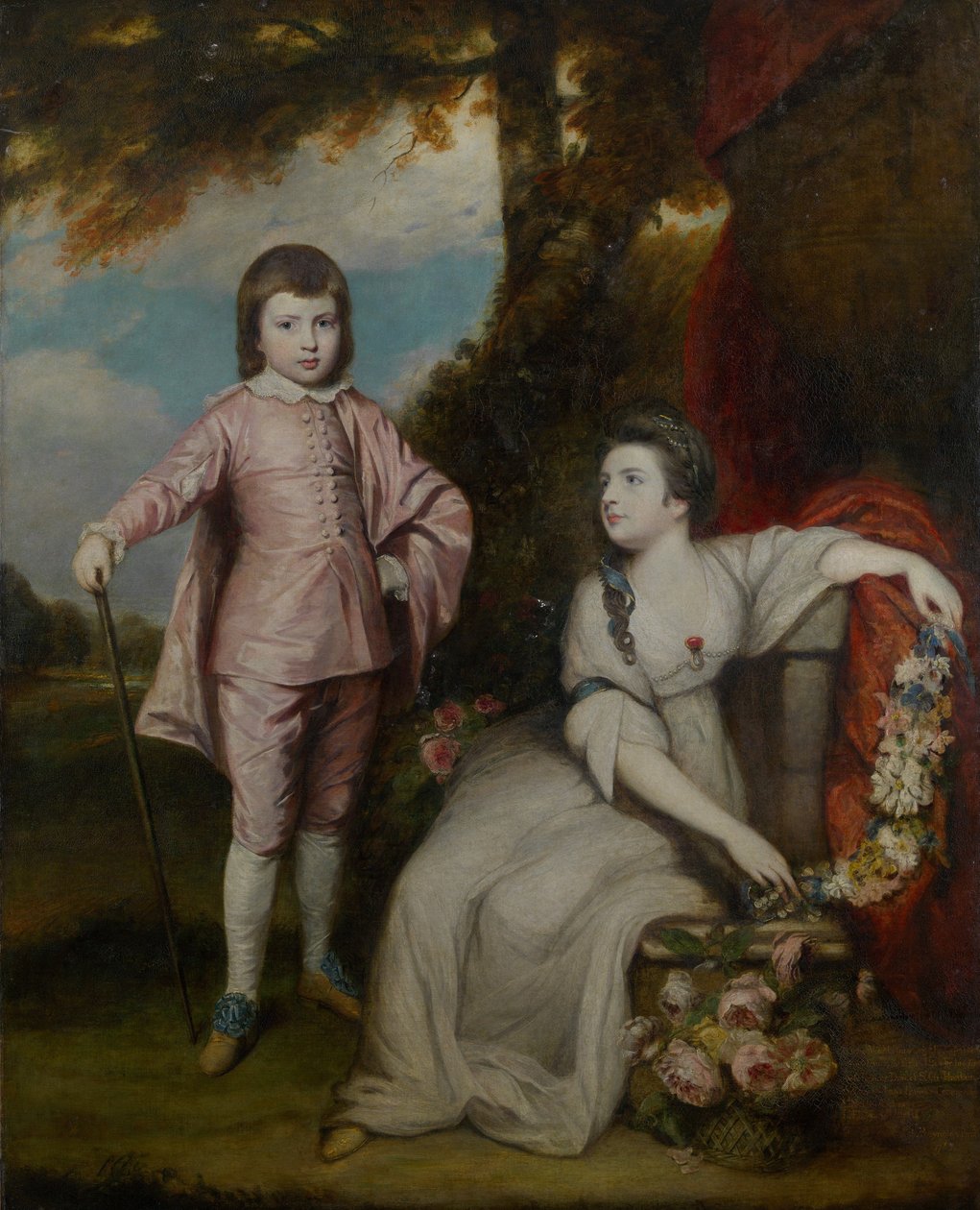 George Capel, Viscount Malden 1757-1839, og Lady Elizabeth Capel 1755-1834, 1768. af Sir Joshua Reynolds
