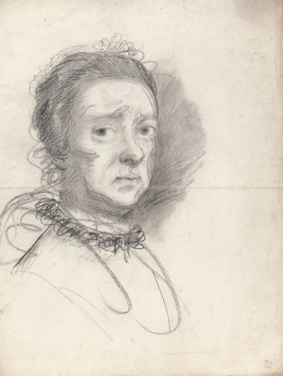 Leder af en ældre dame; studier fra Rafaels disputats af Sir Joshua Reynolds