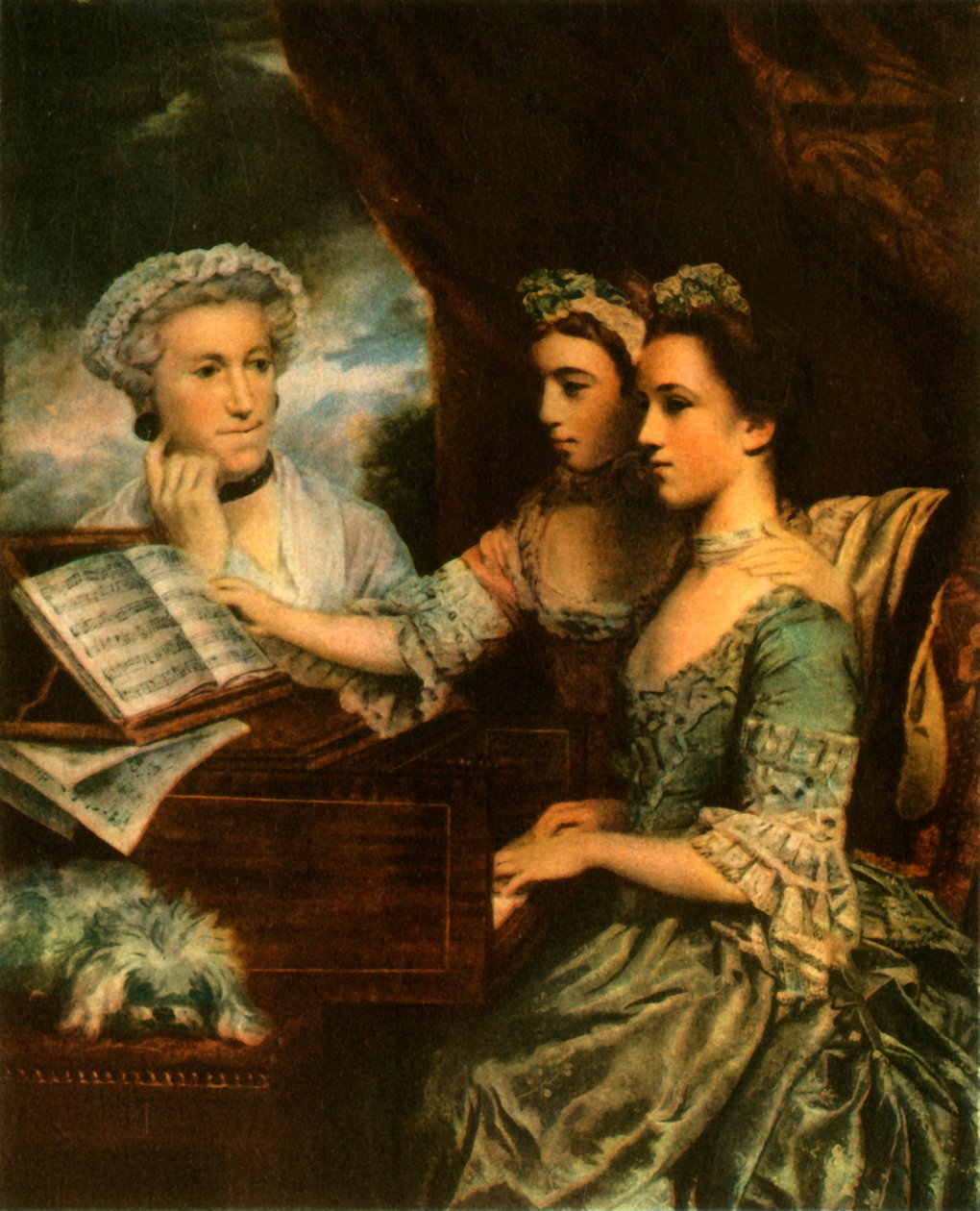 Fru Paine og hendes døtre, c1767, 1942. af Sir Joshua Reynolds