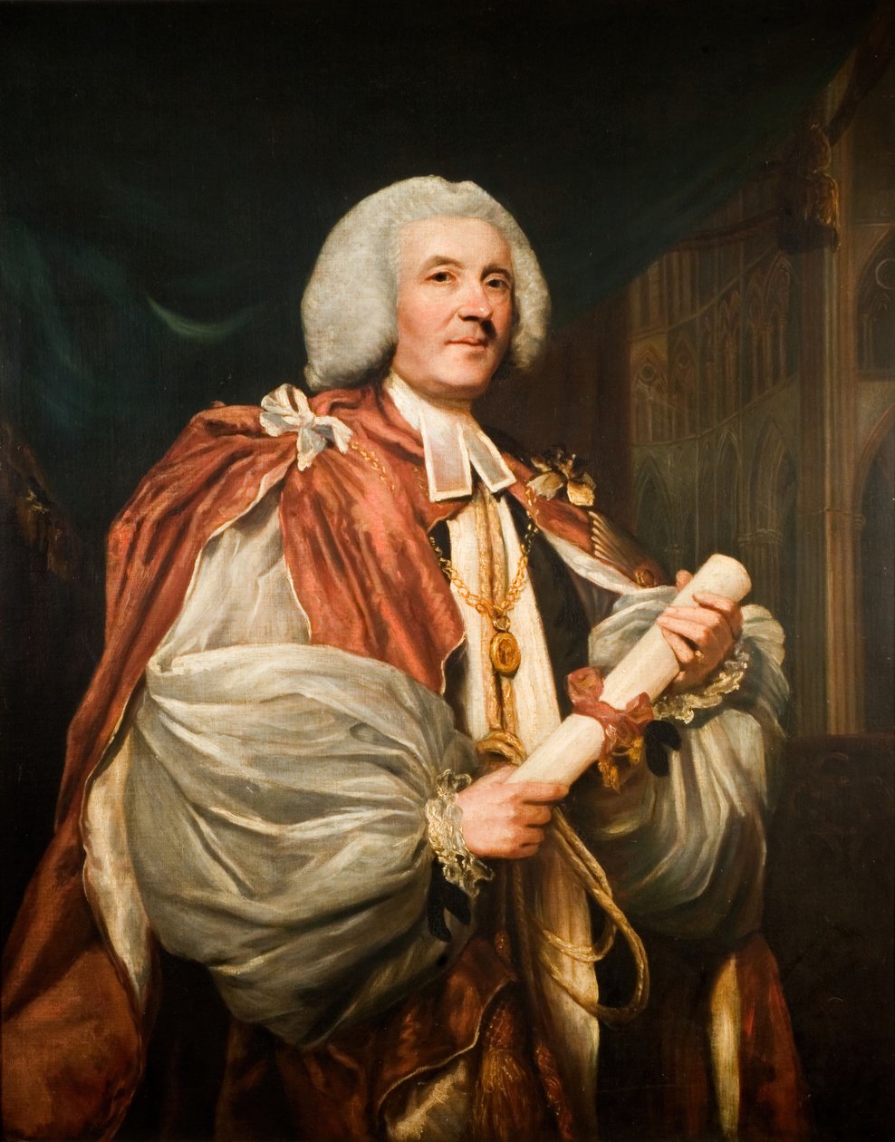 Portræt af Dr. John Thomas, biskop af Rochester, 1782. af Sir Joshua Reynolds