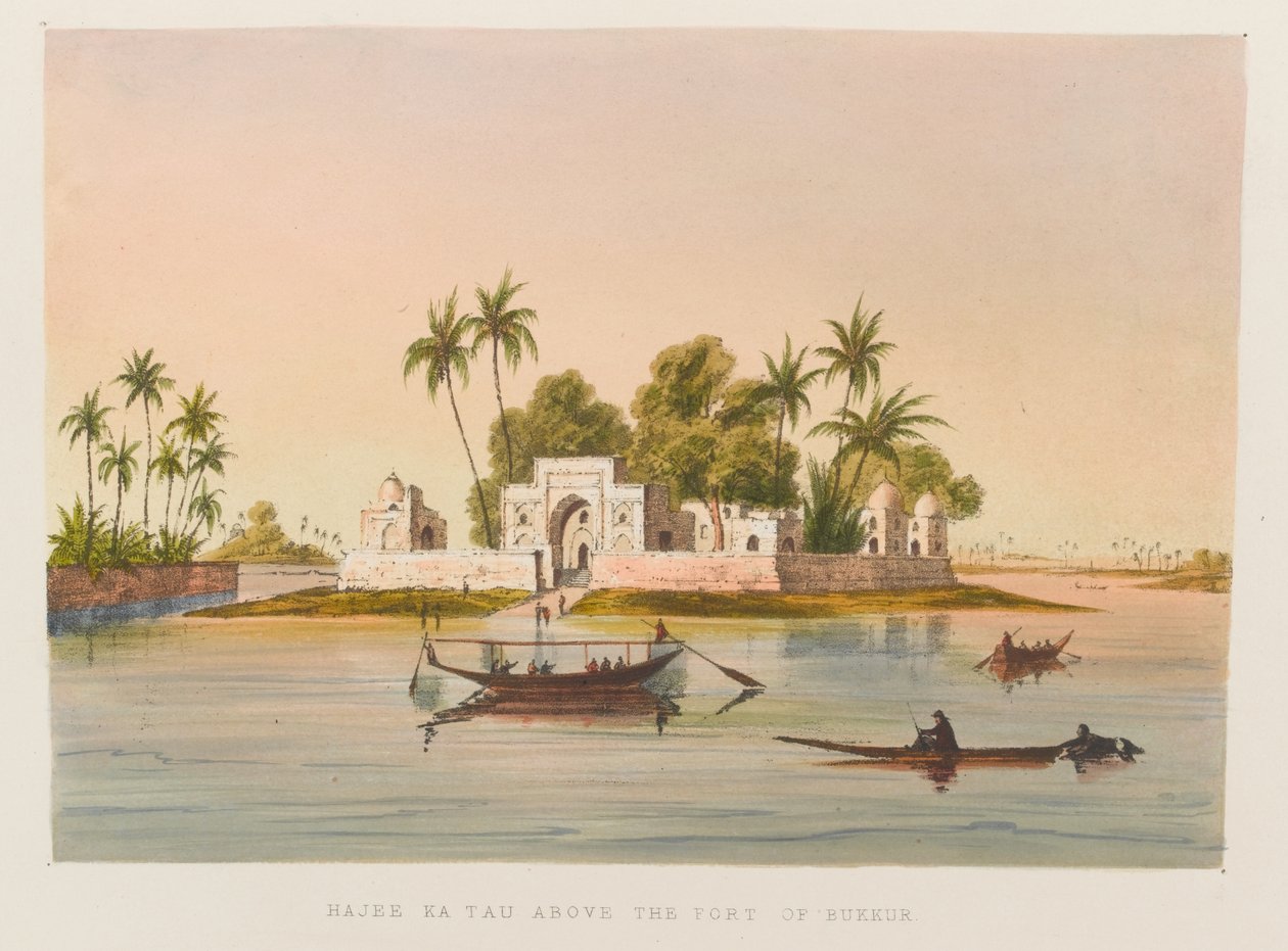 Hajee Ka Tau over havnen i Bukkur af Sir Keith A. Jackson