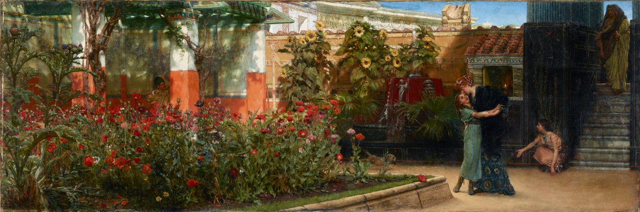 En hjertelig velkomst, før 1878 af Sir Lawrence Alma Tadema