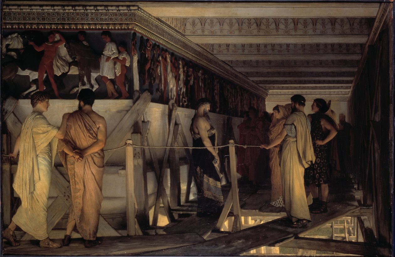 Pheidias og Parthenons frise, 1868-69 af Sir Lawrence Alma Tadema