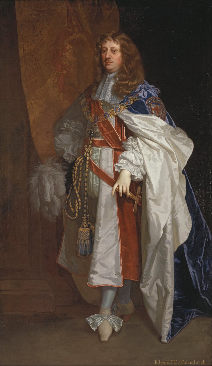Edward Montagu, første jarl af Sandwich af Sir Peter Lely