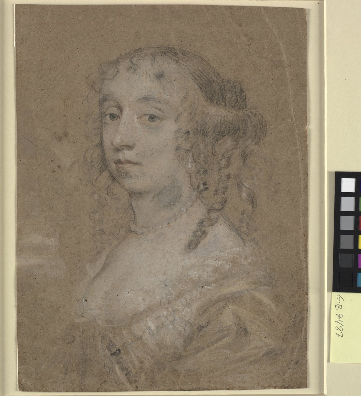 Hoved og skuldre portræt af en dame af Sir Peter Lely