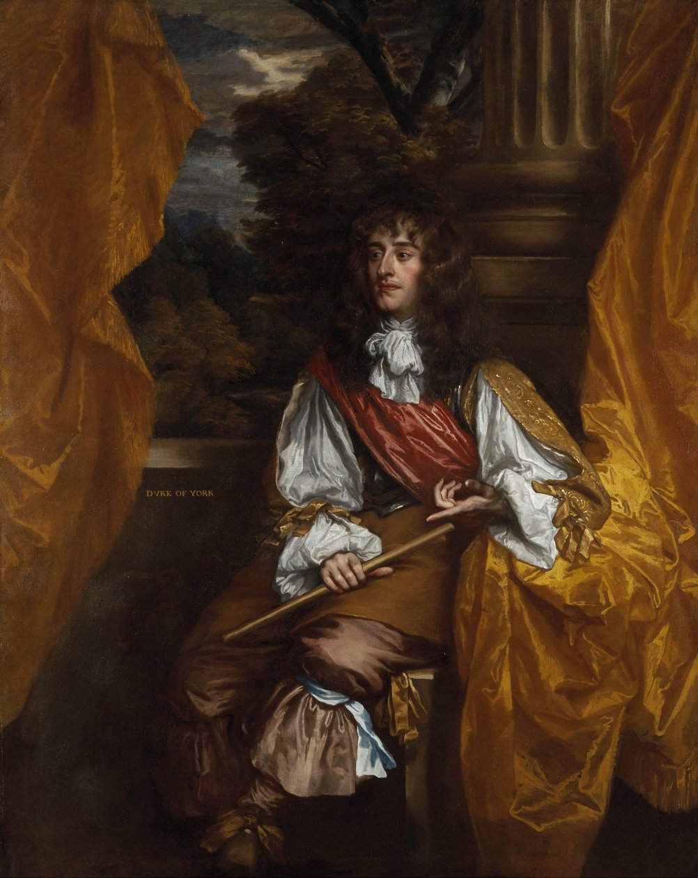 Portræt af James II af England 1633-1701, 1661 af Sir Peter Lely