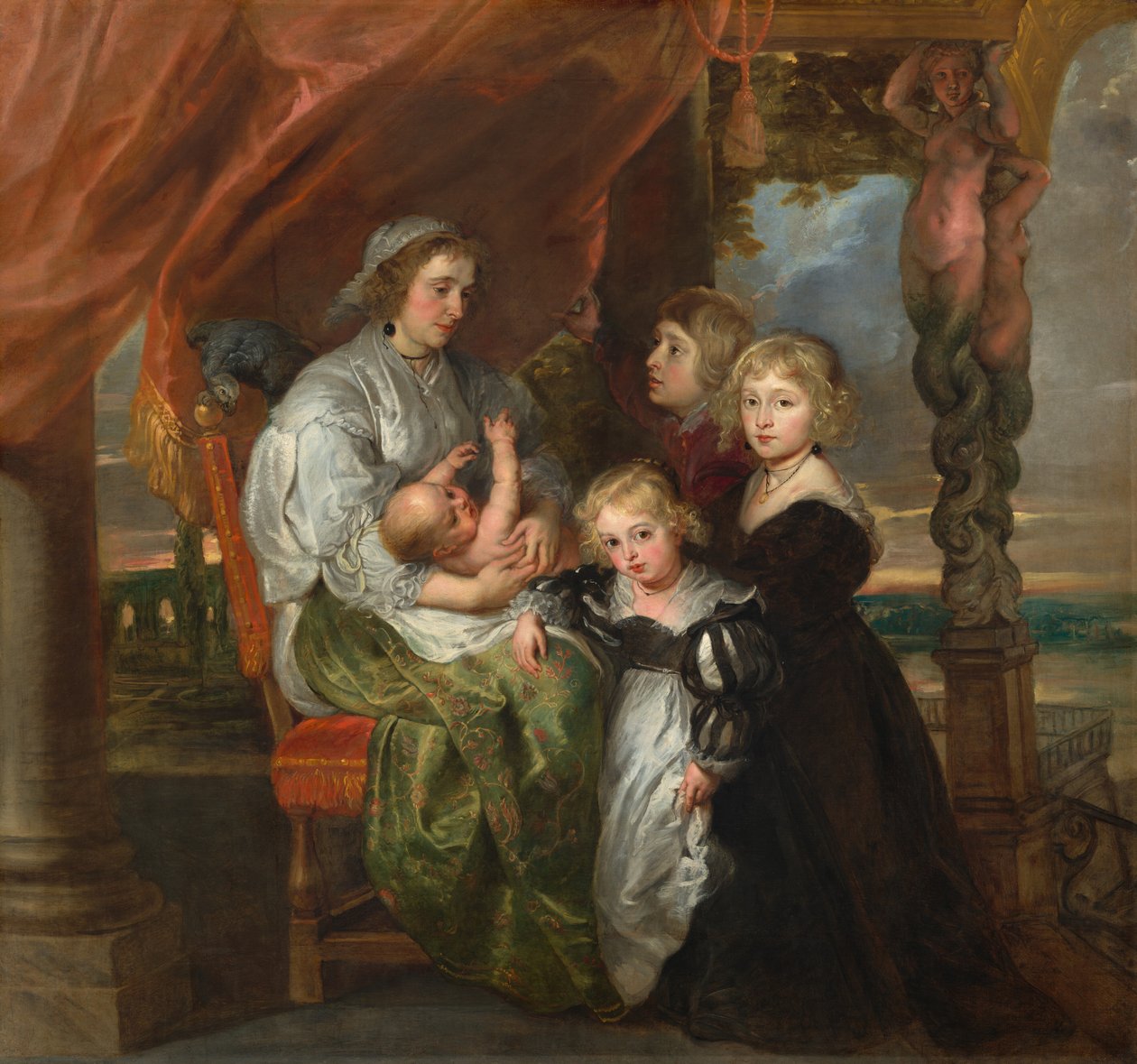 Deborah Kip, hustru til Sir Balthasar Gerbier, og hendes børn af Sir Peter Paul Rubens