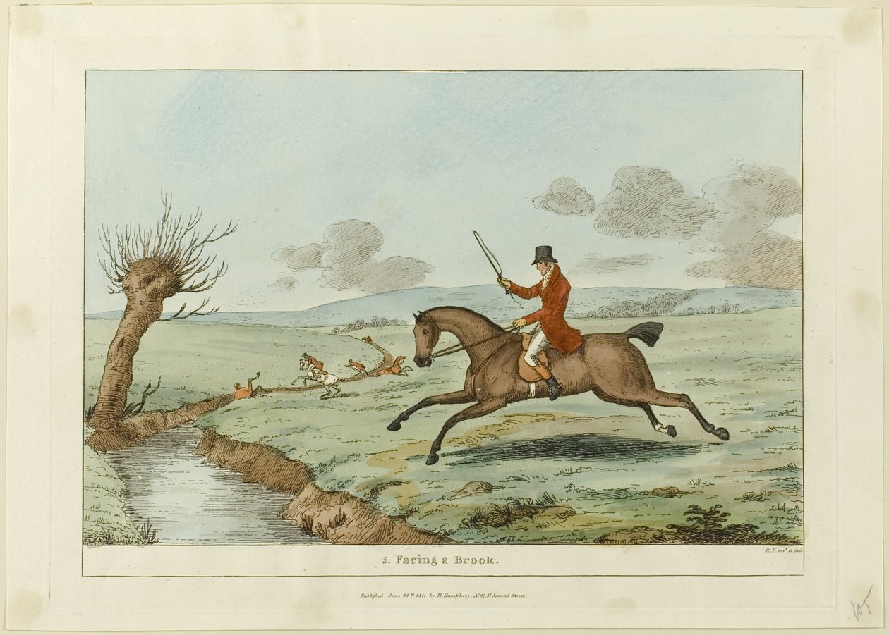Facing a Brook, planche fem fra Indispensable Accomplishments af Sir Robert Frankland