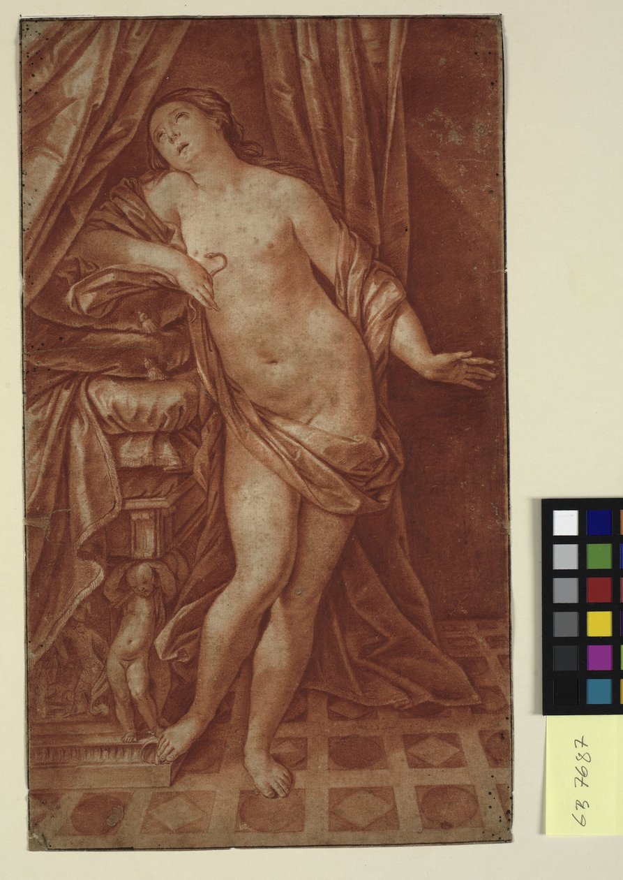 Cleopatras død, efter et maleri af Guido Reni af Sir Robert Strange