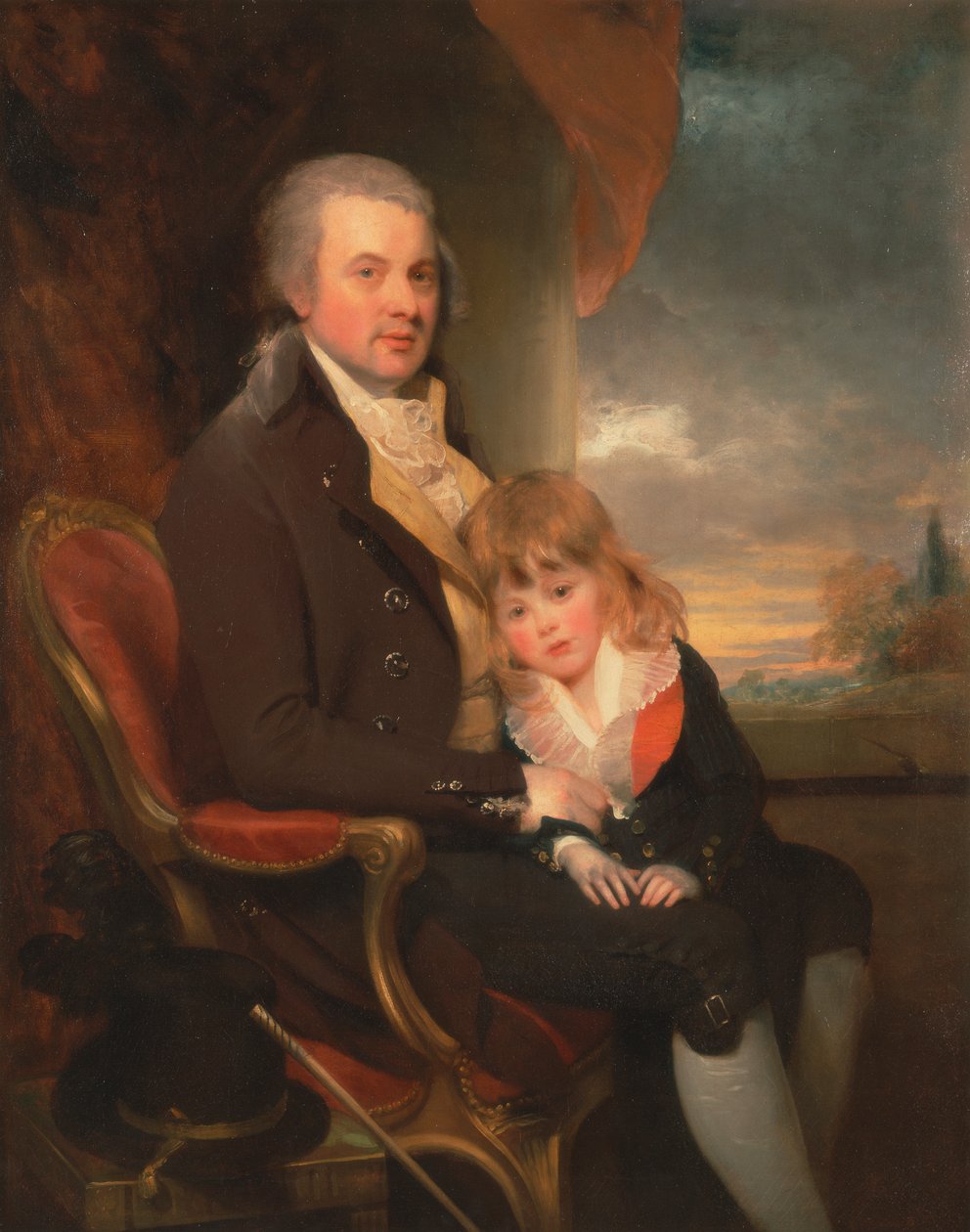 Edward George Lind og hans søn, Montague af Sir William Beechey