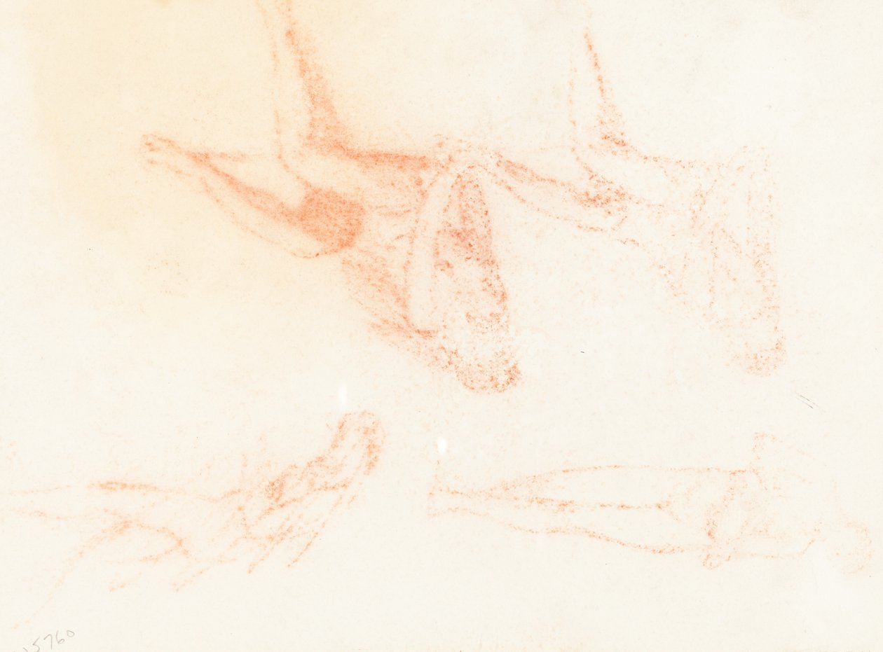 Studier til "De kloge og tåbelige jomfruer" [recto] af Sir William Blake Richmond